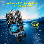 حافظة غوص مقاومة للماء PULUZ 60 متر لوحدة كاميرا DJI Action 2 / مجموعة طاقة Action 2 / مجموعة شاشة مزدوجة Action 2، حافظة غوص