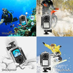 حافظة غوص مقاومة للماء PULUZ 60 متر لوحدة كاميرا DJI Action 2 / مجموعة طاقة Action 2 / مجموعة شاشة مزدوجة Action 2، حافظة غوص