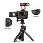 قفص تثبيت إطار PA قابل للشحن مع فتحة قاعدة حذاء بارد لكاميرات GoPro HERO13 Black /12 Black /11 Black /11 Black Mini /10 Black /9 Black، قفص تثبيت إطار PA قابل للشحن