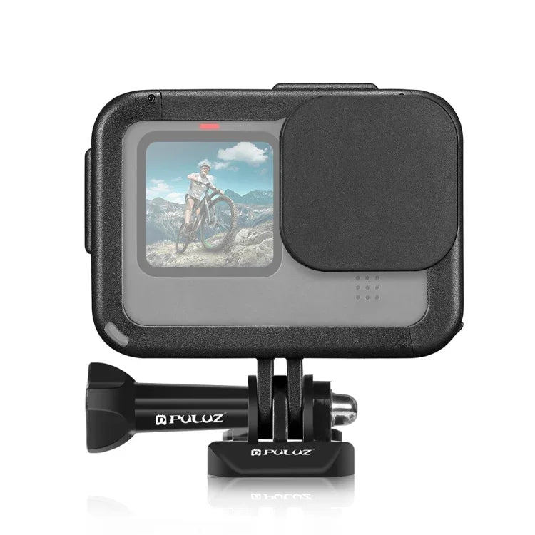 قفص توسيع إطار PA مع غطاء واجهة جانبي لكاميرات GoPro HERO12 Black /11 Black /10 Black /9 Black، قفص PA مع غطاء جانبي