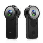 غطاء زجاجي واقي للعدسة مطور من PULUZ لكاميرا Insta360 One X2، غطاء زجاجي واقي للعدسة لـ Insta360 ONE X2