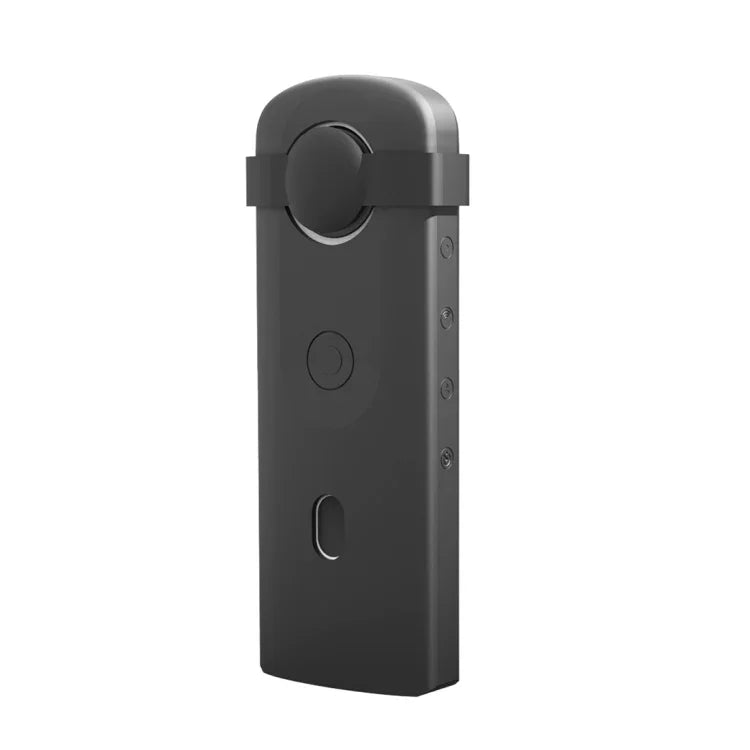 غطاء حماية سيليكون مع غطاء عدسة لكاميرا Ricoh Theta SC2 360 بانورامية من PULUZ، غطاء سيليكون لـ Ricoh Theta SC2 (أسود)