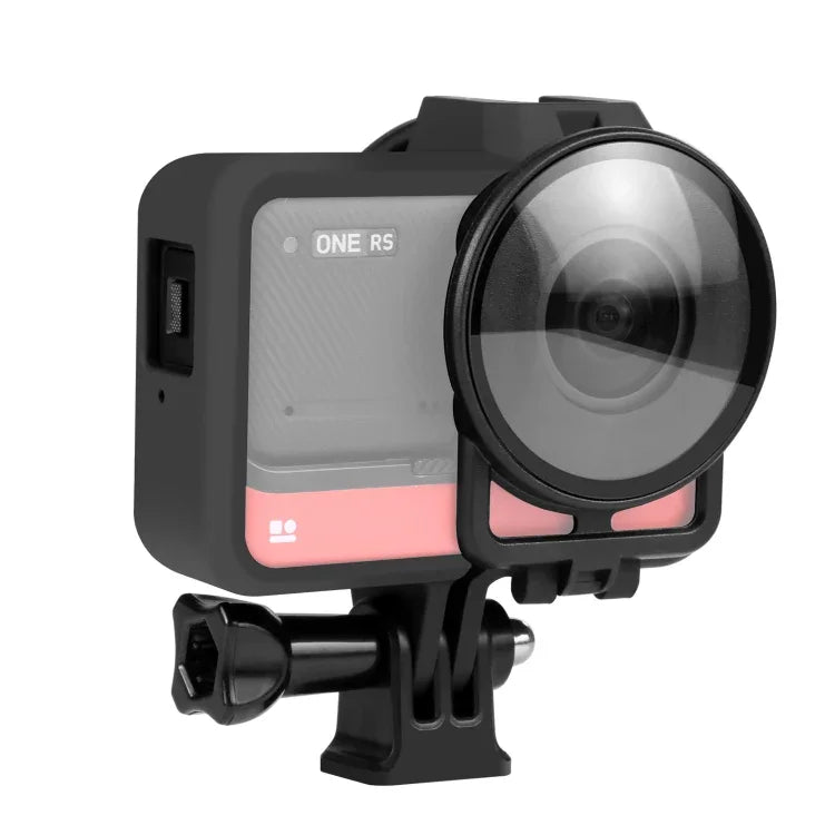 غطاء إطار بلاستيكي من PULUZ مع واقي عدسة لإصدار Insta360 One RS 360، لغطاء إطار Insta360 One RS 360 مع واقي عدسة