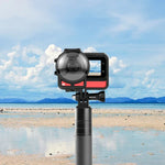 غطاء إطار بلاستيكي من PULUZ مع واقي عدسة لإصدار Insta360 One RS 360، لغطاء إطار Insta360 One RS 360 مع واقي عدسة