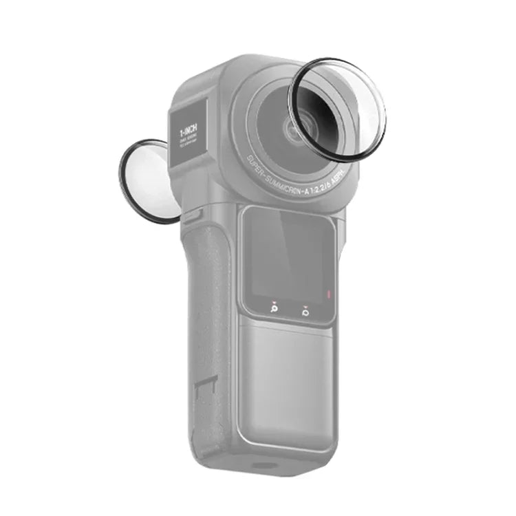 غطاء حماية عدسة من PULUZ من مادة PC لإصدار Insta360 ONE RS 1 بوصة 360، واقي عدسة