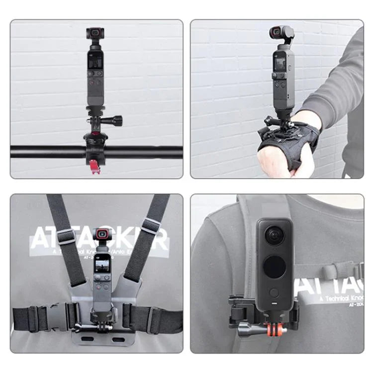 PULUZ 1/4 inch Screw Adjustable ABS Action Camera Tripod Adapter, ABS Camera Adapter