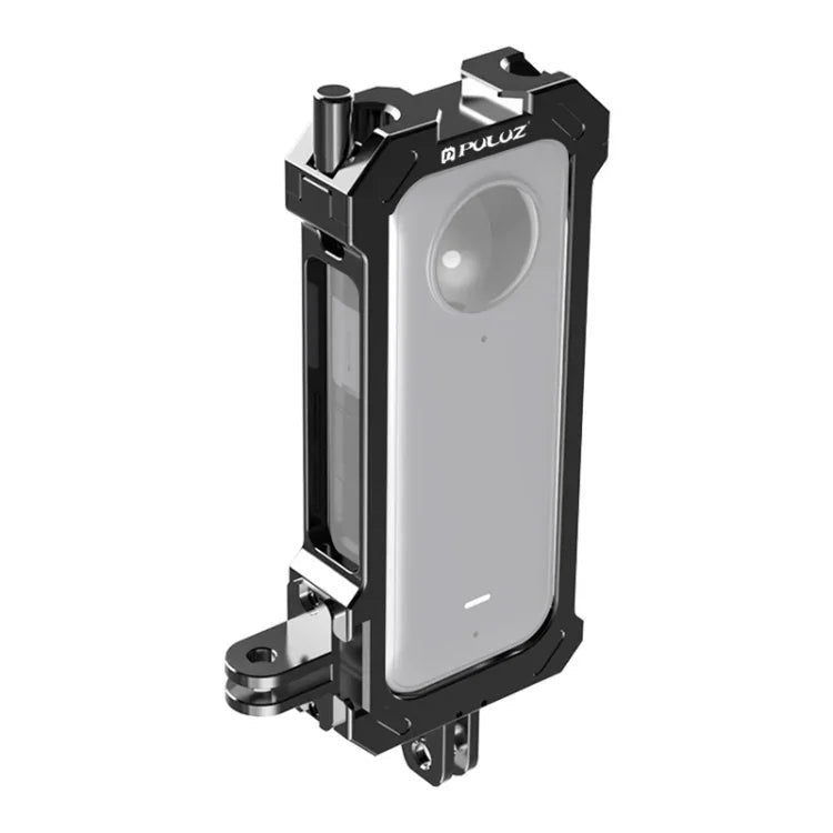 إطار حماية معدني من PULUZ لجهاز Insta360 X3 مع قاعدة حذاء بارد قابلة للتوسيع ومحول حامل ثلاثي القوائم، قفص معدني مخزون في الولايات المتحدة، لجهاز Insta360 X3