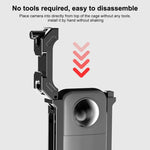 إطار حماية معدني من PULUZ لجهاز Insta360 X3 مع قاعدة حذاء بارد قابلة للتوسيع ومحول حامل ثلاثي القوائم، قفص معدني مخزون في الولايات المتحدة، لجهاز Insta360 X3