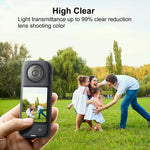 غطاء حماية عدسة من PC لجهاز Insta360 X3 من PULUZ، غطاء حماية عدسة PC
