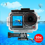 غطاء غوص مقاوم للماء بعمق 60 متر من PULUZ لكاميرا DJI Osmo Action 5 Pro / 3 / 4 مع حذاء بارد ومشبك وقاعدة تثبيت أساسية ومسمار، غطاء مقاوم للماء لكاميرا DJI Osmo Action 3 / 4
