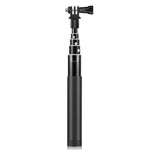 عصا سيلفي معدنية بطول 73.5 سم مع قاعدة محول غير مرئية وبرغي لـ Insta360 One RS / X2 / X3 / DJI Osmo 360، عصا سيلفي بطول 70 سم