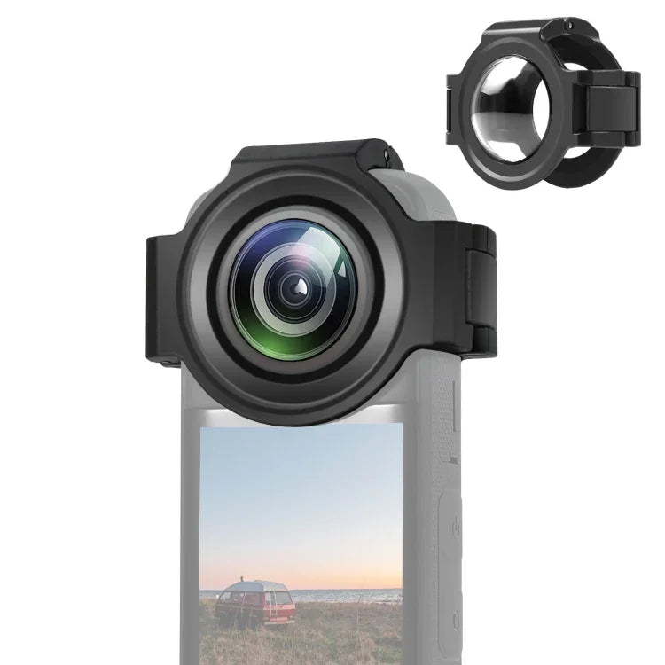 غطاء حماية عدسة زجاجية بصرية مطورة لـ Insta360 X3 PULUZ، واقي عدسة مطور