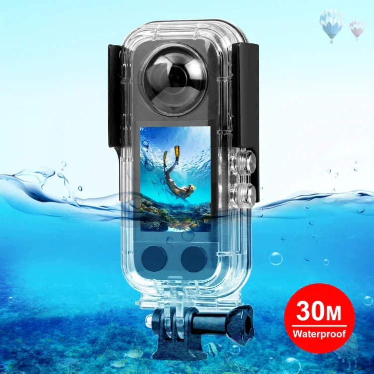 غطاء مقاوم للماء حتى 30م من PULUZ لـ Insta360 X3، حافظة مقاومة للماء حتى 30م