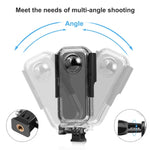 غطاء مقاوم للماء حتى 30م من PULUZ لـ Insta360 X3، حافظة مقاومة للماء حتى 30م