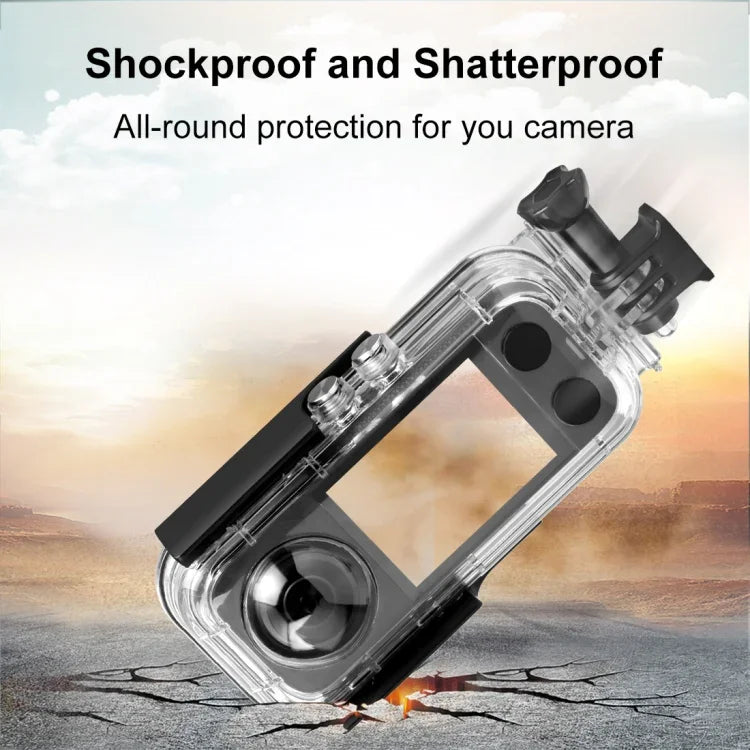غطاء مقاوم للماء حتى 30م من PULUZ لـ Insta360 X3، حافظة مقاومة للماء حتى 30م