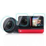 فيلم زجاجي مقسى 3 في 1 شاشة + عدسة 4K + عدسة لايكا لـ Insta360 One RS PULUZ، لـ Insta360 One RS