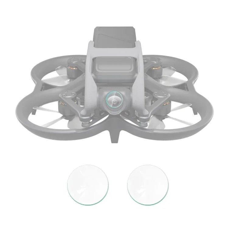 فيلم عدسة طائرة بدون طيار من الزجاج المقسى من PULUZ، قطعتان، لطائرة DJI Avata