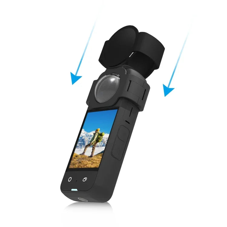 غطاء حماية عدسة من السيليكون PULUZ لجسم عدسة Insta360 X3، غطاء عدسة