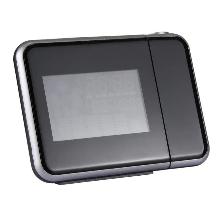 ساعة منبه رقمية متعددة الوظائف بشاشة LCD ملونة مع عرض LED للطقس / درجة الحرارة / الرطوبة / التقويم، ساعة منبه بعرض LED