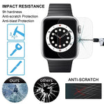فيلم زجاج مقسى مقاوم للانفجار بصلابة سطح 9H+ وقطر قرص 38مم لساعات Apple Watch Edition 38مم، لسلسلة 3&2&1 مقاس 38مم