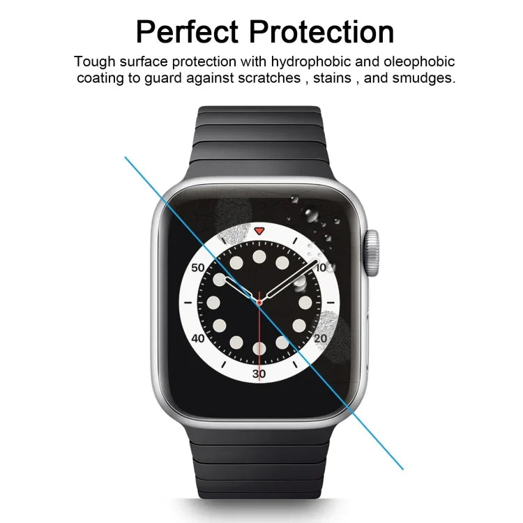 فيلم زجاج مقسى مقاوم للانفجار بصلابة سطح 9H+ وقطر قرص 38مم لساعات Apple Watch Edition 38مم، لسلسلة 3&2&1 مقاس 38مم