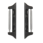 2 PCS for Apple Watch 42mm Metal Strap Connector Metal Buckle, Black