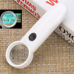 15X Handheld Exclamation Mark Type Magnifier with 2 LED, 15X