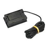 مقياس حرارة رقمي صغير بشاشة LCD للثلاجة والفريزر، حجم الإدخال 46 مم × 26.6 مم، طول الكابل 1 متر، PT-2