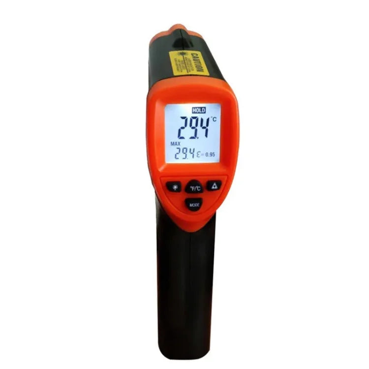 مقياس حرارة بالأشعة تحت الحمراء DT-8380، نطاق درجة الحرارة: -50 - 550 درجة مئوية، نطاق المسافة: 35 سم، مقياس حرارة بالأشعة تحت الحمراء