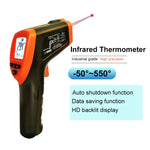 مقياس حرارة بالأشعة تحت الحمراء DT-8380، نطاق درجة الحرارة: -50 - 550 درجة مئوية، نطاق المسافة: 35 سم، مقياس حرارة بالأشعة تحت الحمراء