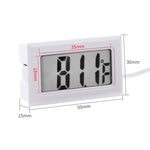 مقياس حرارة رقمي داخلي صغير بشاشة LCD (عرض بالفهرنهايت)، أبيض، (عرض بالفهرنهايت)(أبيض)، (عرض بالفهرنهايت)(أسود)