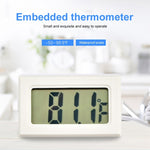مقياس حرارة رقمي داخلي صغير بشاشة LCD (عرض بالفهرنهايت)، أبيض، (عرض بالفهرنهايت)(أبيض)، (عرض بالفهرنهايت)(أسود)