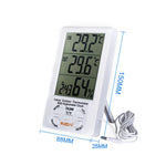 مقياس رطوبة / مقياس حرارة رقمي بشاشة LCD مع كابل حساس إضافي TA298، TA298