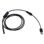 كاميرا فحص أنبوب ثعبان USB صغير مقاومة للماء مع 6 مصابيح LED لهاتف أندرويد OTG، الطول: 1م، قطر العدسة: 7 مم، 7 مم