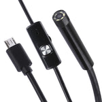 كاميرا فحص أنبوب ثعبان USB صغير مقاومة للماء مع 6 مصابيح LED لهاتف أندرويد OTG، الطول: 1م، قطر العدسة: 7 مم، 7 مم