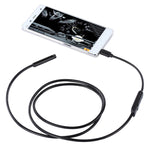 كاميرا فحص أنبوب ثعبان USB صغير مقاومة للماء مع 6 مصابيح LED لهاتف أندرويد OTG، الطول: 1م، قطر العدسة: 7 مم، 7 مم