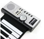 لوحة مفاتيح بيانو MIDI قابلة للطي 61 مفتاح من داتوبال، 61 مفتاح قياسي، أبيض