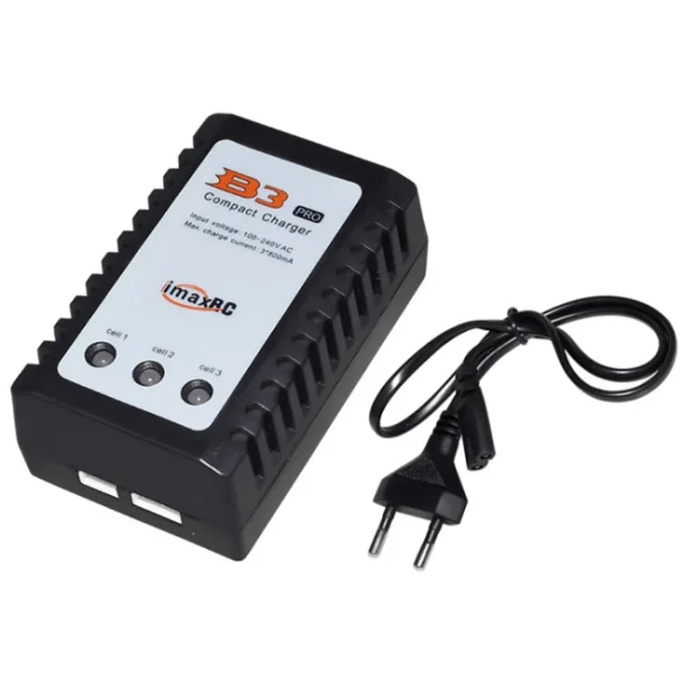 شاحن ذكي متوازن لبطارية ليثيوم لطائرات الطراز ImaxRC 7.4V/11.1V 2S/3S بدون طيار، قابس الاتحاد الأوروبي