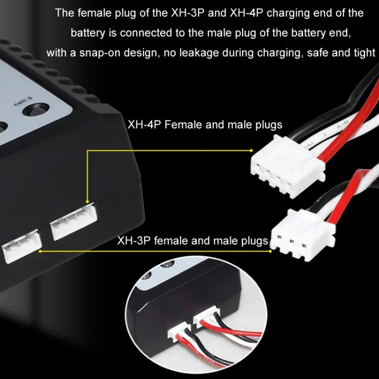 شاحن ذكي متوازن لبطارية ليثيوم لطائرات الطراز ImaxRC 7.4V/11.1V 2S/3S بدون طيار، قابس الاتحاد الأوروبي