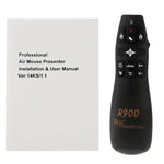 جهاز تحكم لاسلكي 2.4 جيجاهرتز مع مؤشر ليزر وجهاز تحكم جوي Fly Mouse Rii Professional Air Mouse R900 لأجهزة HTPC / صندوق تلفاز أندرويد / PS3 / XBOX360 / جهاز لوحي (K14 R900)، K14 R900