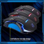 فأرة ألعاب سلكية T7 قابلة لتغيير 3 ألوان بدقة 1200 DPI 1600 DPI 2400 DPI، T7