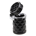 Diamond Facets Car Ashtray with LED Light, with LED Light(Dark Red), with LED Light(Black), with LED Light(White)