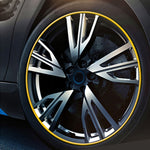 Universal Decorative Scratchproof Stickup 8M Flexible Car Wheel Hub TRIM Mouldings Decoration Strip, 8m, 15 inch