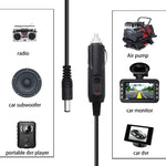 2A 5.5 x 2.1mm DC Power Supply Adapter Plug Coiled Cable Car Charger, Length: 40-140cm, 5.5 x 2.1mm