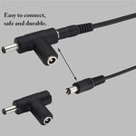 2A 5.5 x 2.1mm DC Power Supply Adapter Plug Coiled Cable Car Charger, Length: 40-140cm, 5.5 x 2.1mm