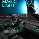 Waterproof Flat Flexible Car Strip Light with Driver for Car Decoration, Length: 5m, 5M
