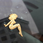 Beautiful Girl Diamond Metal Chrome Badges, Girl