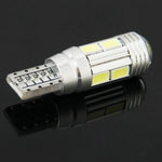 T10 4W White 200LM 10 LED SMD 5730 Backup Reverse Light Turn Signal Bulb for Vehicles, DC 12V, T10