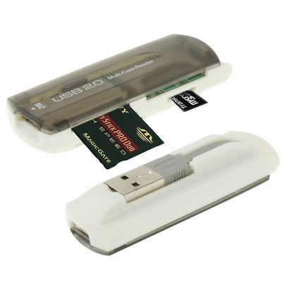 قارئ بطاقات متعدد USB 2.0، يدعم بطاقات SD/MMC، MS، TF، M2