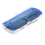 قارئ بطاقات متعدد USB 2.0، يدعم بطاقات SD/MMC، MS، TF، M2